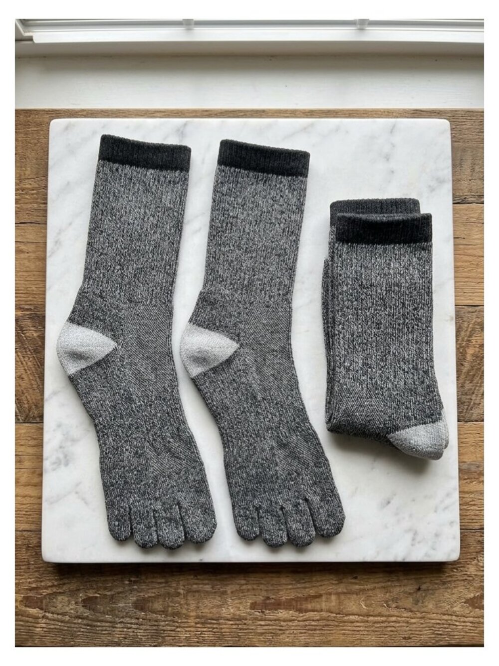 Merino Wool Crew Socks Thermal Warm Hiking 3 Pack